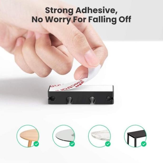 

UGREEN CABLE ORGANIZER PERAPI PENJEPIT KABEL CLIP HOLDER RUBBER