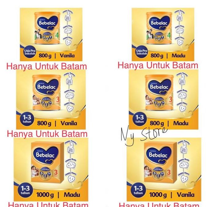 

TERMURAH BEBELAC 3 & 4 BATAM - SUSU ANAK 800GR/1000GR RASA VANILA & MADU