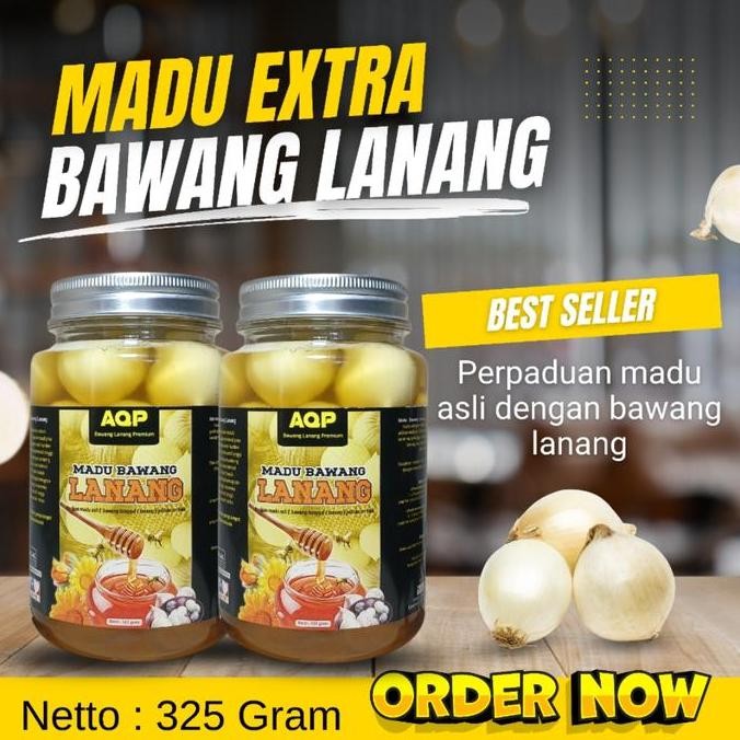 

TERMURAH MADU BAWANG LANANG PREMIUM 325GR - MADU BAWANG TUNGGAL ASLI JUMBO