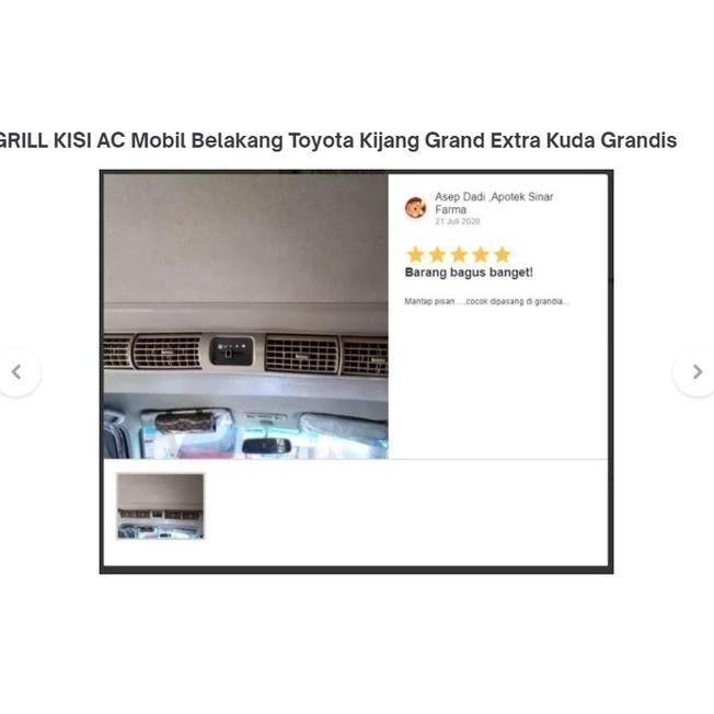 HALITAUTRENDS KISI KISI GRILL DOUBLE BLOWER AC MOBIL TOYOTA KIJANG GRAND EXTRA KUDA GRANDIS APV LAMA