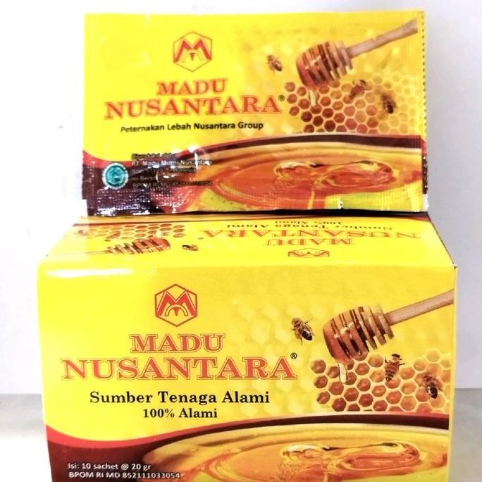 

TERMURAH MADU NUSANTARA SACHET BOX 10 X 20GR - MADU PRAKTIS SIAP MINUM SHOPEE