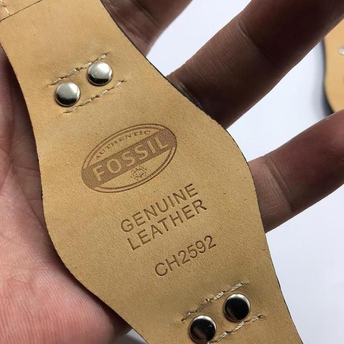 Ori - Tali Jam Kulit Fossil Coachman Double Strap 22Mm Gaya Klasik Elegan