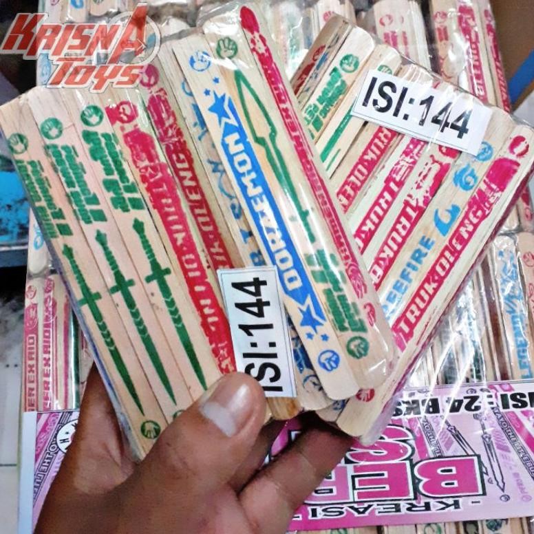 MAINAN ANAK STIK GEBRAK SABLON WARNA/STICK ICE CREAM/MAINAN KREASI STIK DiM