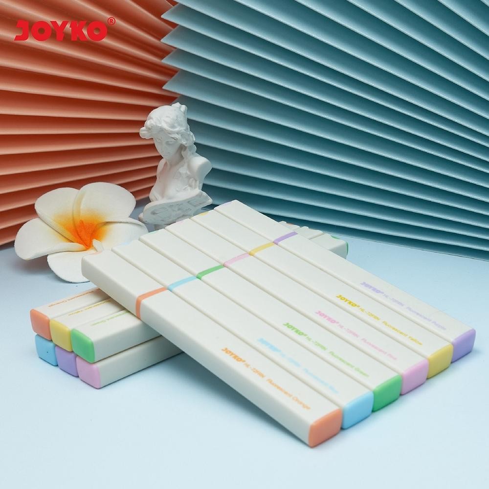

Ad-532 Penanda Berwarna Highlighter Joyko Hl-72Frn ~ 72Ptl 6 Warna Ad-532