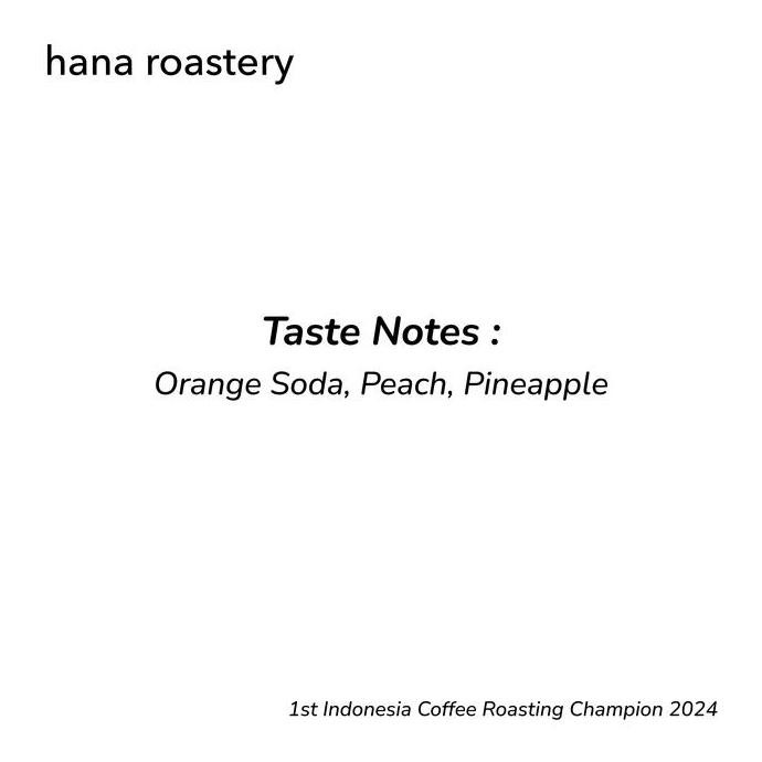 

Halu Mekarwangi lot Hana - Honey Semi-Anaerobic - Hana Roastery - Coffee
