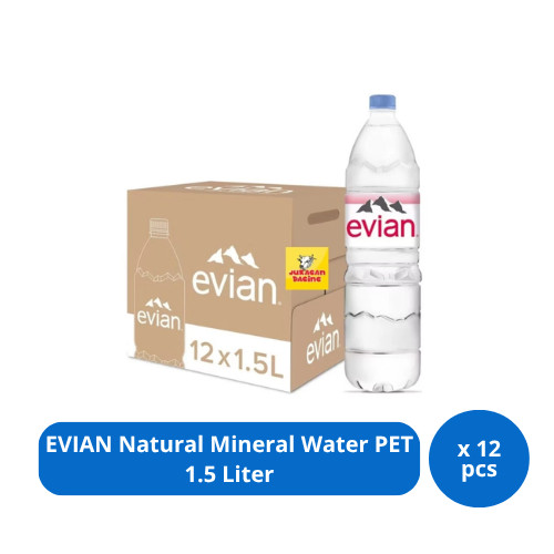 

EVIAN Natural Mineral Water PET 1.5L x 12 pcs [Karton]