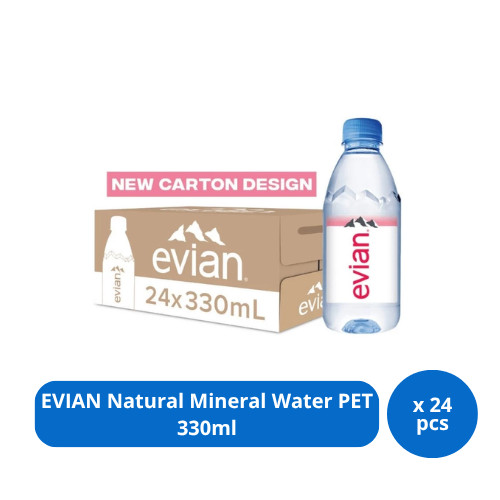 

EVIAN Natural Mineral Water PET 330ml x 24 pcs [Karton]