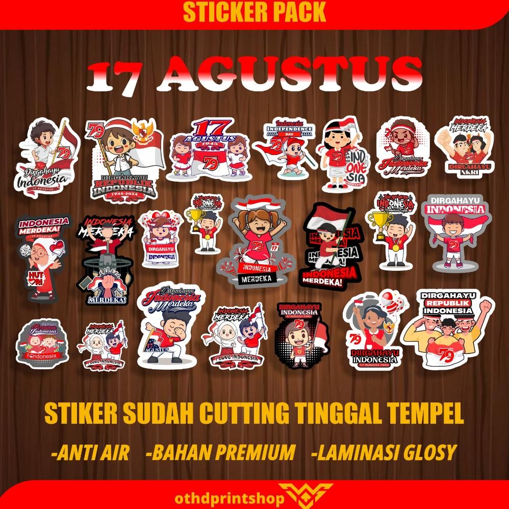 

vb-8 Is75 STIKER PACK 17 AGUSTUS STIKER KEMERDEKAAN STIKER ANAK 22 PCS SUDAH CUTTING TINGGAL TEMPEL Sale Hemat