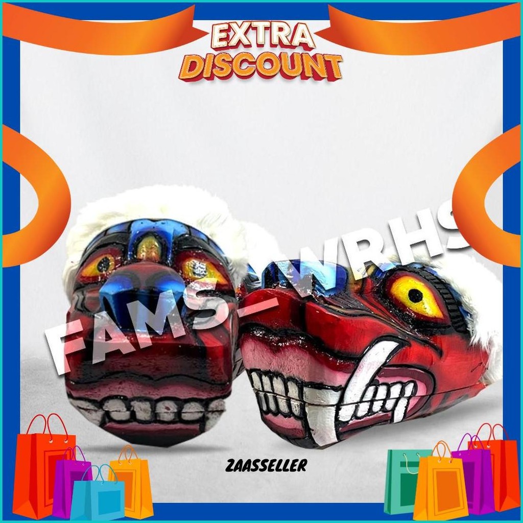 Barongan Kepruk Kucingan Kepala Barongan Jaranan Barongan Kayu  Gratis Ongkir