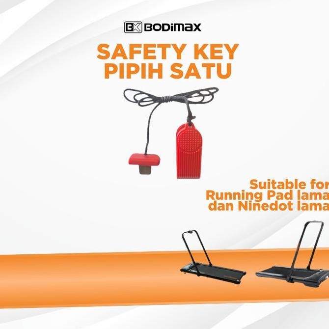 TERBARU SAFETY KEY EMERGENCY BODYMAX RUNNING PAD TREADMILL JOGGING MACHINE