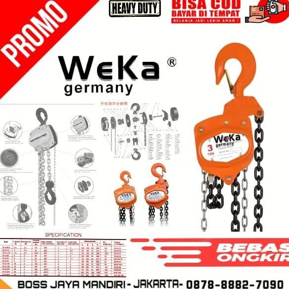 ready Chain block 3ton x 15 meter - Takel 3ton x 15 Meter WEKA germany