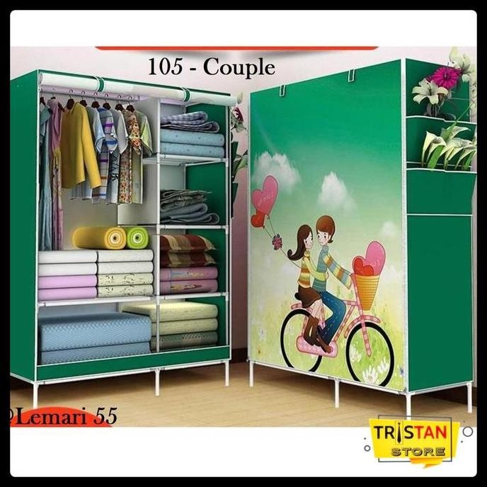 Lemari Baju Kain Portable / Lemari 105