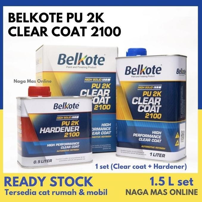 Sale Belkote PU 2K Clear Coat 2100 Cat Pelapis Clear Premium Finishing Mobil