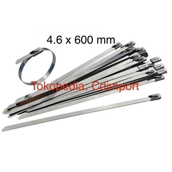

ready Stainless Cable Ties - Kabel Tis Stainless 4.6 x 600 mm 60 cm - 100pcs