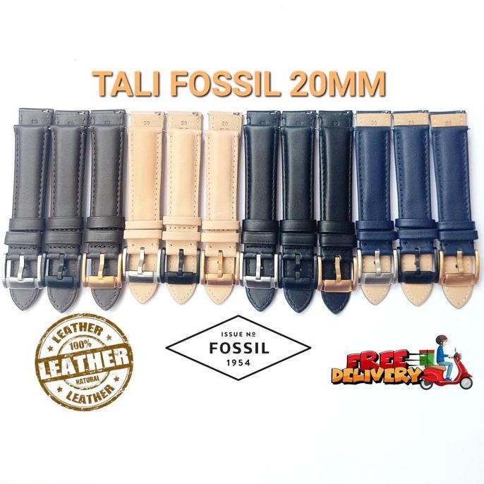 Ori - Strap Kulit Fossil 20Mm Tali Jam Kulit Untuk Grant Neutra Townsman Pria