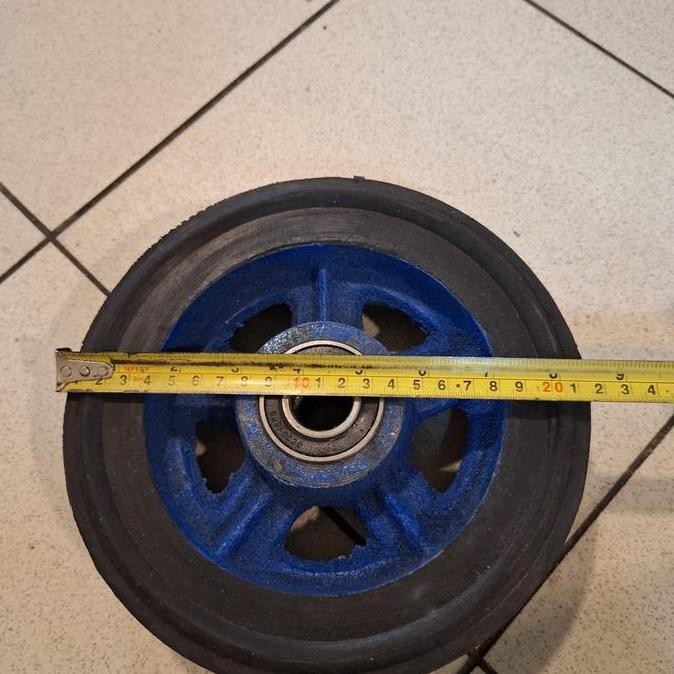ready Roda Lori / Roda Troli 8 inch Jari Jari Besi Untuk Lori 800 kg