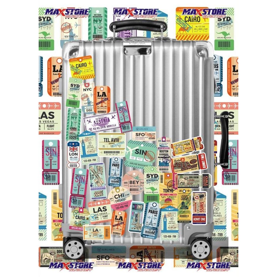 boarding pass stiker / boardingpass sticker / luggage stiker / koper