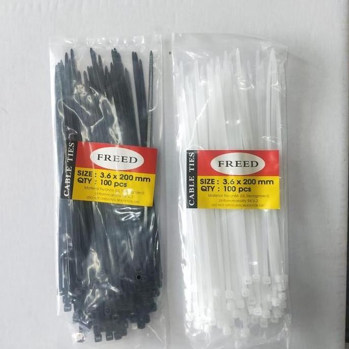 

Tali Ties 20Cm Isi 100Pc/Kabel Ties/Cable Ties 200Mm Freed Isi 100Pcs