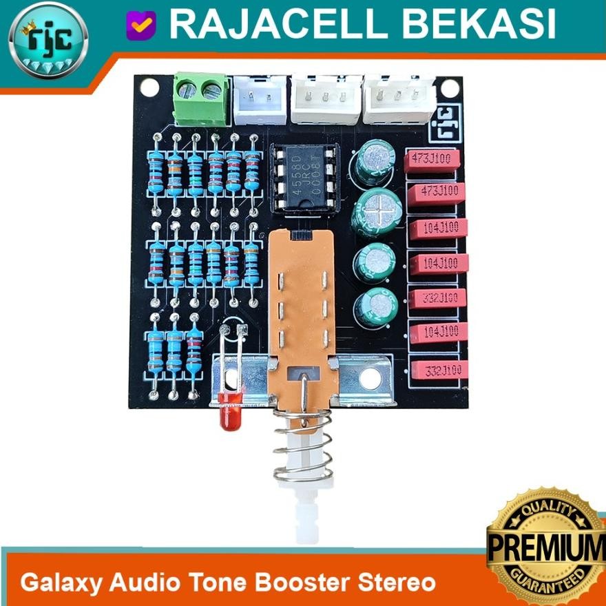 Galaxy Kit Tone Booster Active Stereo Pre Amp Tone Control Audio EQ DiM