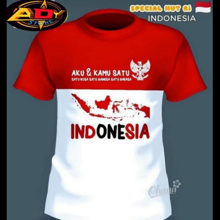 Kaos Merah Putih Indonesiaku 17 Agustus Hut Ri 79 Th Big Size M L Xl 2Xl 3Xl 4Xl 5Xl 6Xl  Kaos Jumbo