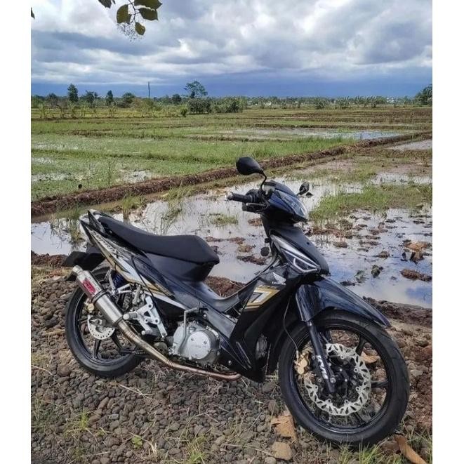 striping Supra x fi 2022 hitam gold stiker Lis ori Honda Supra x 125 fi hitam gold 2022 Striping ori