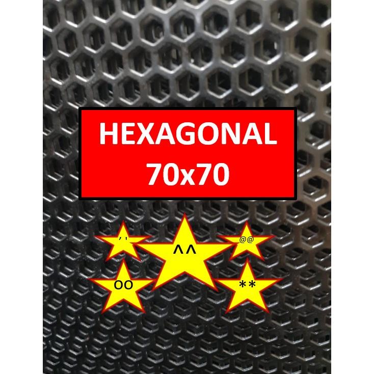 Plat Ram Speaker - 70x70 - Hexagonal - Ram Grill Box Sound - Grill Speaker DiM