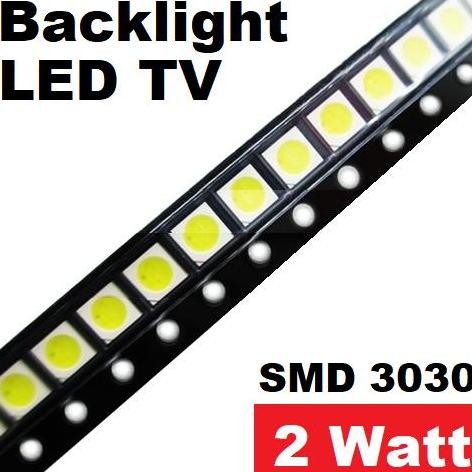 SMD CHIP 3030 2W/6V 2 WATT COOL COLD WHITE PUTIH LED TV BACKLIGHT