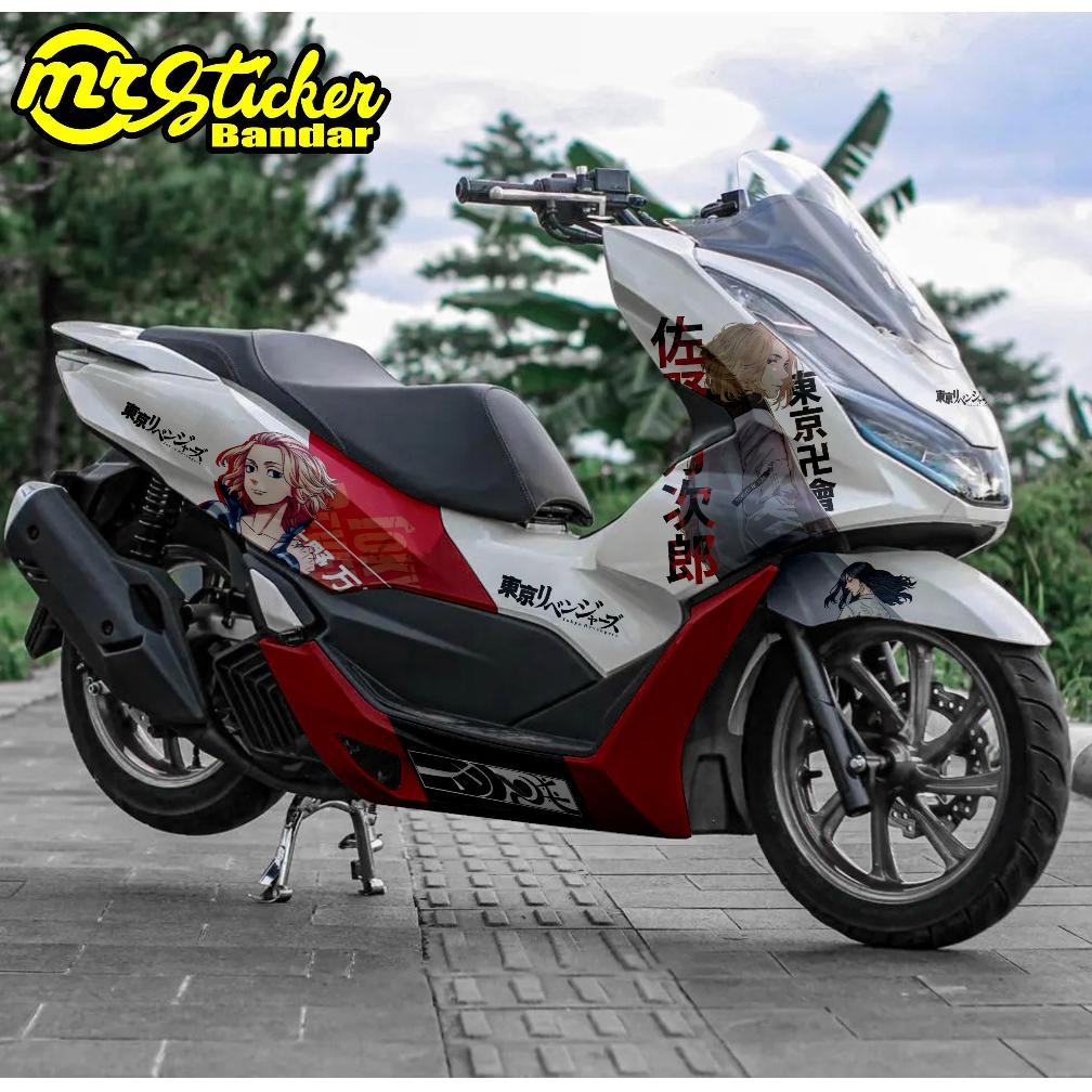 Decal PCX anime Full Body Stiker PCX Full Body Full Blok Dekal PCX 150 Decal PCX 160 motif anime