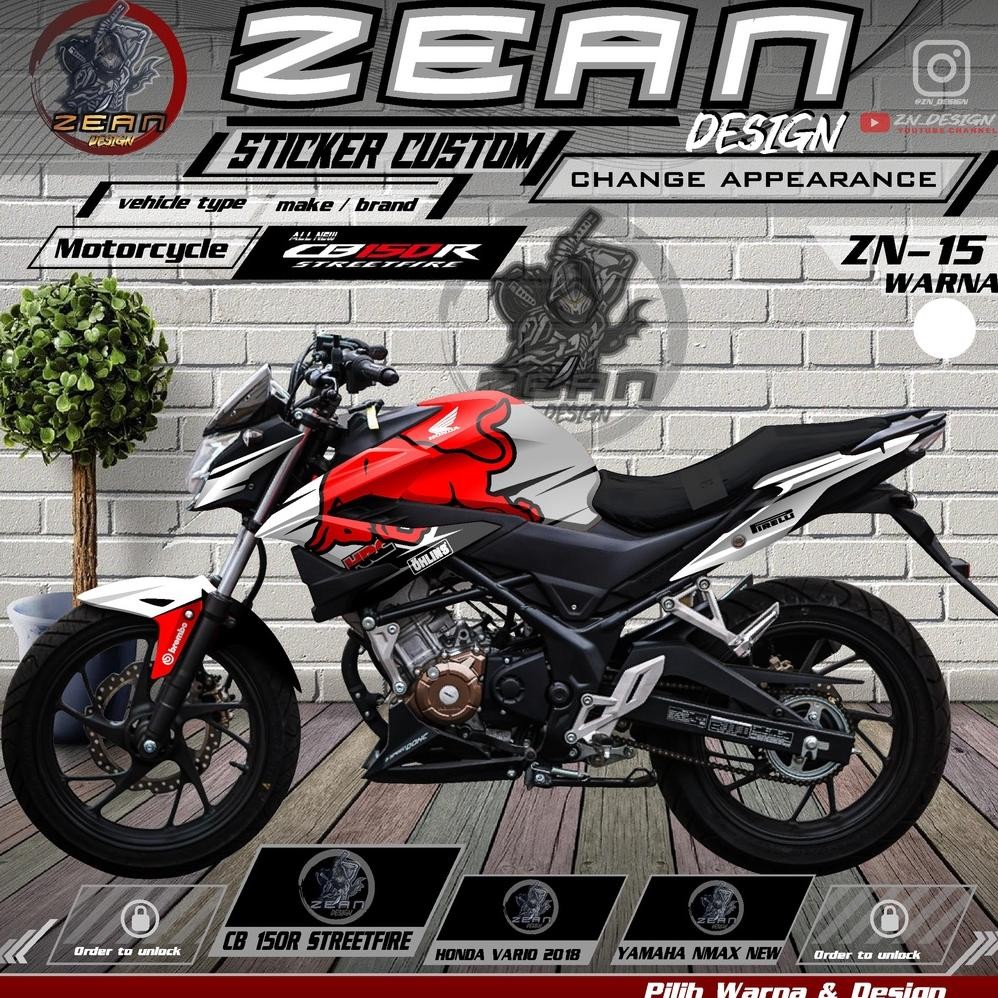 Decal Sticker Striping Motor CB 150R Streetfire Fullbody - Dekal Stiker Variasi CB150R New Full Body