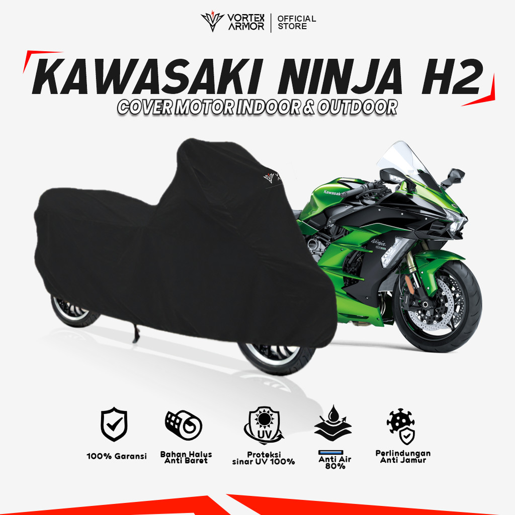 Cover Motor Ninja H2 / Sarung Motor Kawasaki NINJA H2R / Tutup Ninja H2r