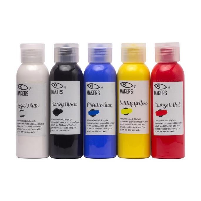 

TERBARU Acrylic Paint Set of 5 100 ml by MAKERS