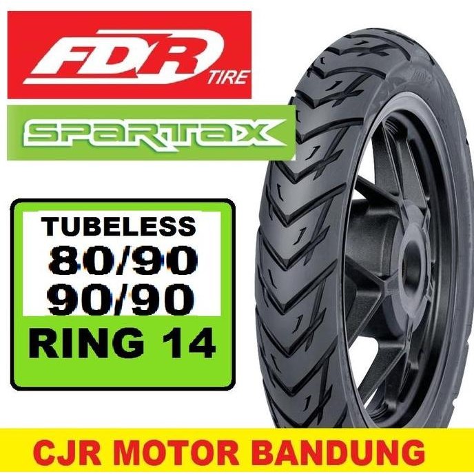 Produk Baru Ban Tubeless FDR Spartax 80/90 90/90 Ring 14 Motor Matic Beat Vario Mio J M3 Fino