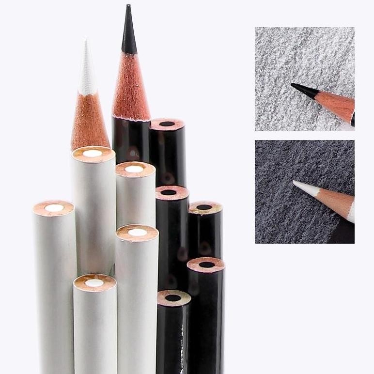 

Terbaru Pensil Warna Black & White Brutfuner 12 Pcs / 12 Pensil Sketsa Hitam & Putih Terbaru