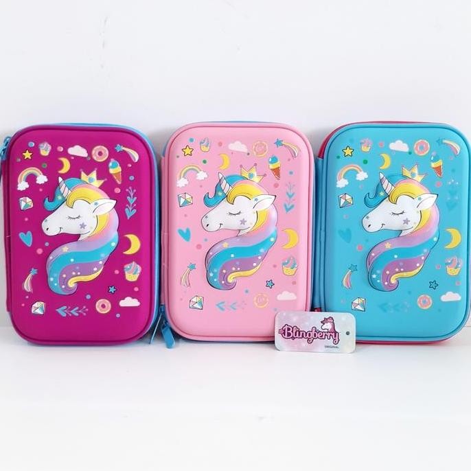 

Kotak Pensil Unicorn tempat pensil smiggle unicorn kado anak