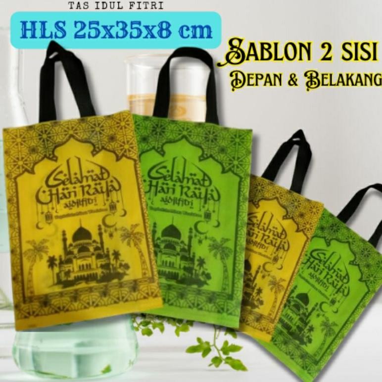 

hj-45 qw-7 ( 12 pcs) Tas LEBARAN IDUL FITRI PREMIUM , tas idul fitri,tas hampers lebaran, goodie bag,tas spunbond Murah Hemat