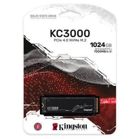 BEBAS ONGKIR - Kingston KC3000 1Tb ssd nvme gen4 pcie 4 pcie4 gen 4 kc 3000 1024mb