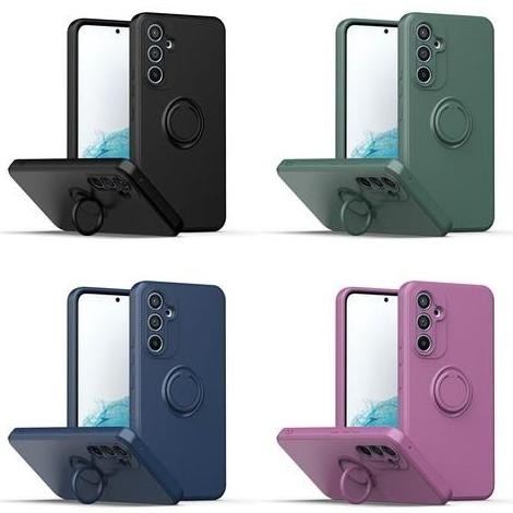 CASE IPHONE A15 A25 A35 A55 5G CANDY SOFTCASE RING STAND BRACKET HOLDER + TALI STOK TERBATAS