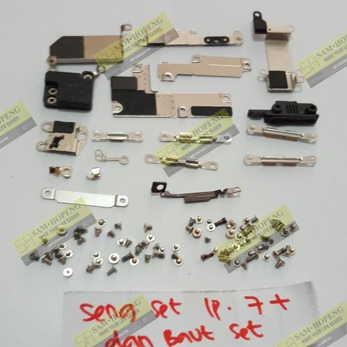 IPHONE 7+ 7 PLUS SENG PLAT METAL BRACKET SET LCD TOUCHSCREEN BAUT | SET BRACKET SENG PLAT METAL IPHO