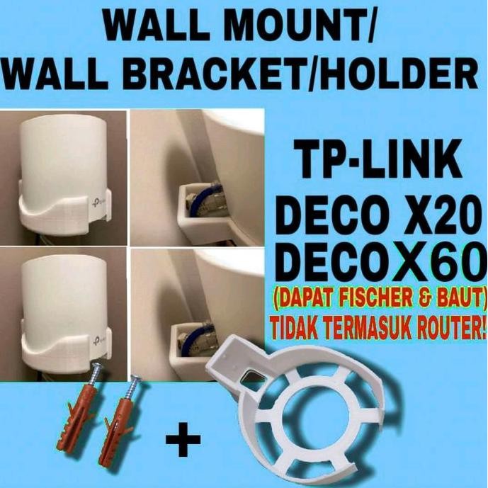 BRACKET DINDING TP-LINK DECO X20 X60 - WALL MOUNT ROUTER MESH WIFI STOK TERBATAS