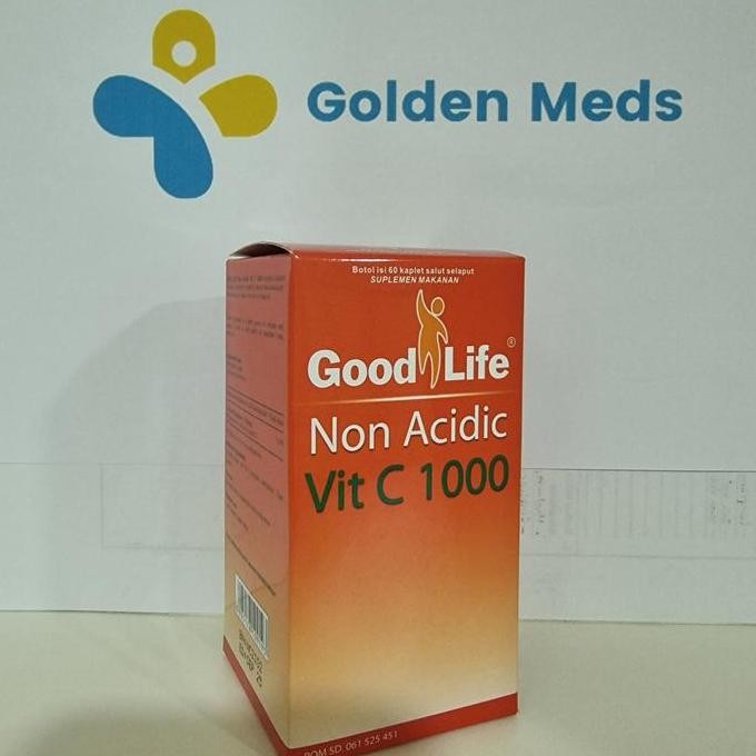 Good Life Vit C 1000 Non Acidic | GoodLife Vitamin C 1000 mg | Isi 60