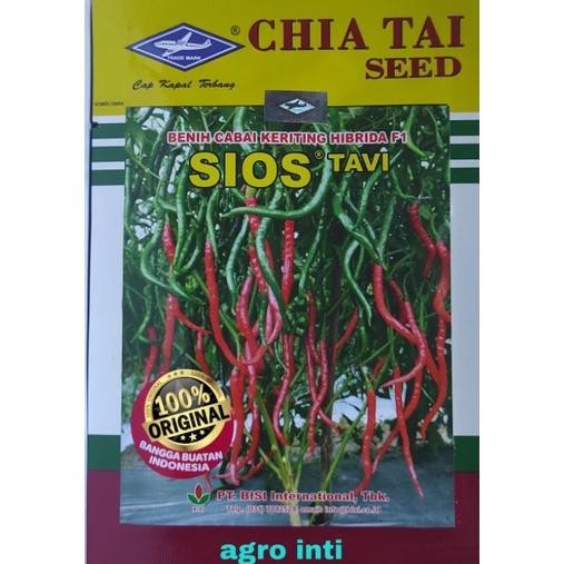 Benih Cabe Keriting Hibrida SIOS TAVI F1 Tahan Gemini Virus Isi 10g r Chia Tai Asli