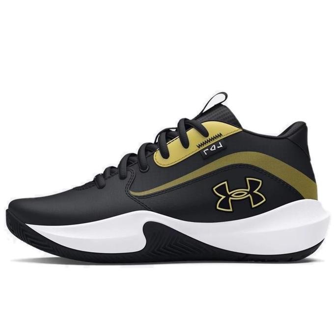Sepatu Basket Anak Under Armour Ua Gs Lockdown 7 Metallic Gold Origina