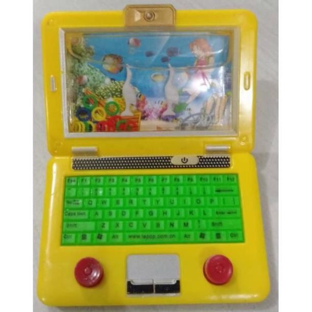 Mainan game air bentuk laptop