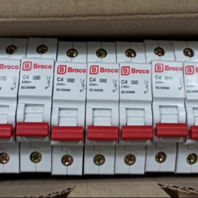 Mcb Broco 4 Ampere 1 Phase 17304C/Broco Mcb 4 Ampere