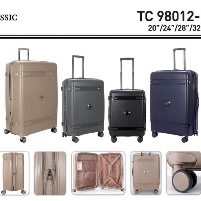 Tersedia Koper Polo Classic 28 Inch Fiber Anti Pecah Travel Bagasi Roda 360