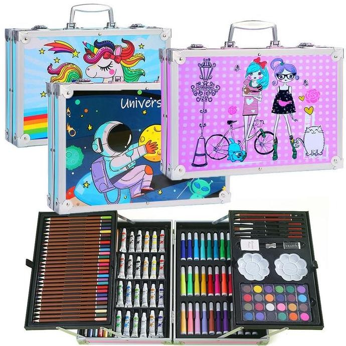 

Tersedia Crayon Set 145Pcs Dalam Koper Aluminium - Alat Lukis Anak Krayon Pensil