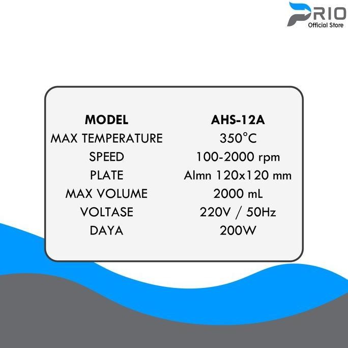Analog Hotplate Hot Plate Stirrer Alat Lab Laboratorium