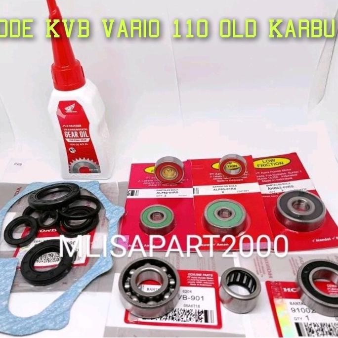 READY PAKET BEARING RASIO GARDAN VARIO 110 KARBU - GEARBOX KOMPLIT 10 ITEM KVB ORI