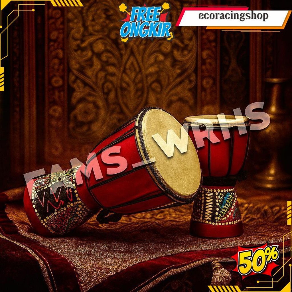 Jimbe Gendang Besar Mainan Alat Musik Tradisional Murah Berkualitas  Termurah Banget