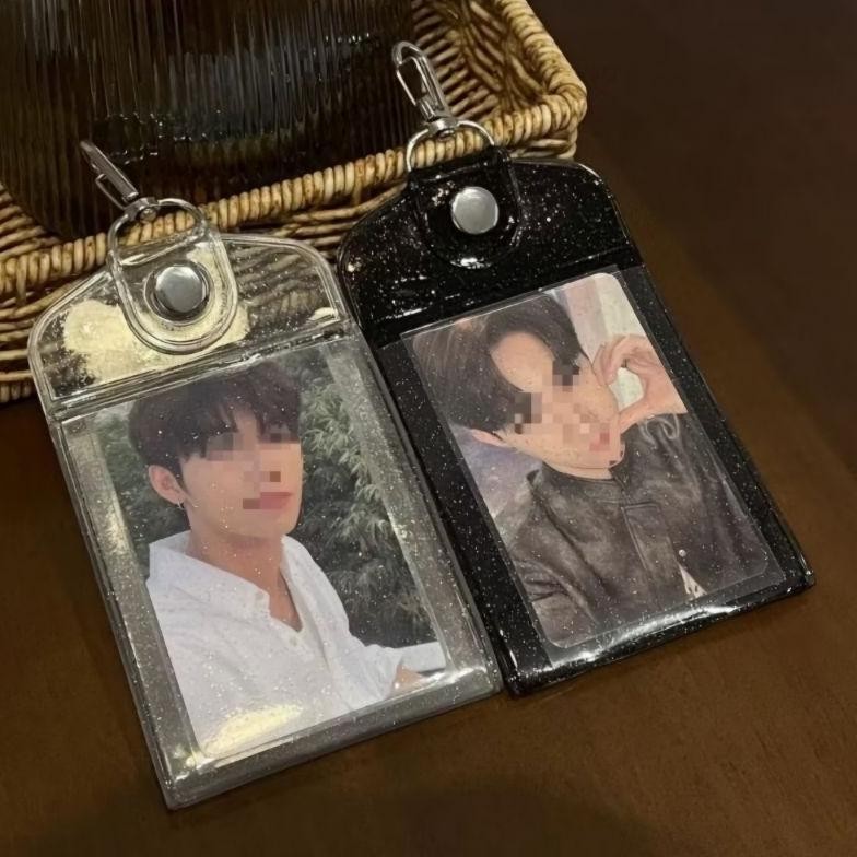 

Card Holder Bening Glitter Lucu untuk photocard [250]